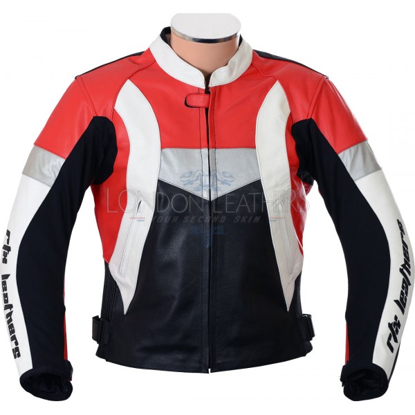 Violator Red Track Day Pro Leather Motorcycle Jacket